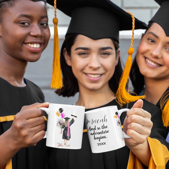 Watercolor Graduation Modern Trendy Congrats Card Mug (Creator Uploaded)
