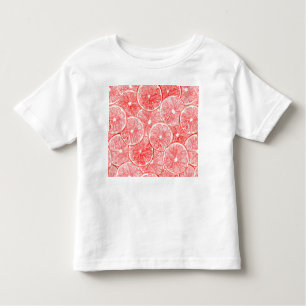 Watercolor grapefruit slices pattern toddler T-Shirt