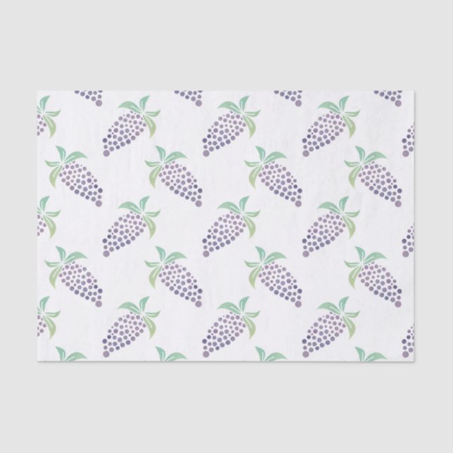 Watercolor Grapes Tissue Paper (Front)