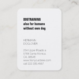 Watercolor Great Dane Business Card