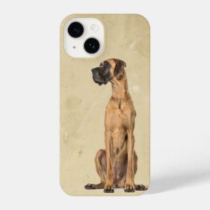 Watercolor Great Dane Dog Pet Animal iPhone 14 Cas Case