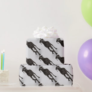 Watercolor Great Dane Dog Pet Animal Wrapping Paper