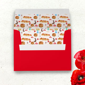 Watercolor Greek Easter Christos Anesti Envelope