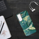 Watercolor Green and Gold Samsung Galaxy Case<br><div class="desc">Watercolor Green and Gold Samsung Galaxy S21 Case</div>