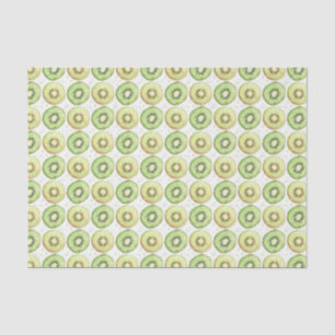 Watercolor Green and Yellow Kiwi Slices  Tissue Paper