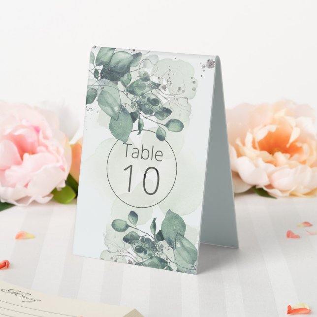 Watercolor Green Leaves Botanical Wedding (In SItu (Wedding))