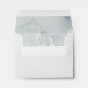 Watercolor Green Return Address Envelope