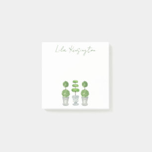 Watercolor Green Topiary Post-it Notes