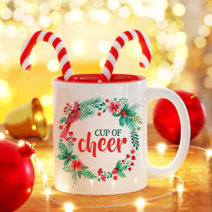 Watercolor Greenery Christmas Cup of Cheer