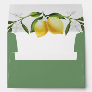 watercolor greenery envelope