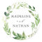 Watercolor Greenery Personalised Wedding