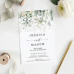 Watercolor Greenery with Gold Wedding Programs<br><div class="desc">This elegant design features a soft watercolor wreath of eucalyptus,  greenery and gold embellishments. Click the Personalise and "Click to customise further" button to edit the script wording's colour. See the entire collection for more matching items!</div>