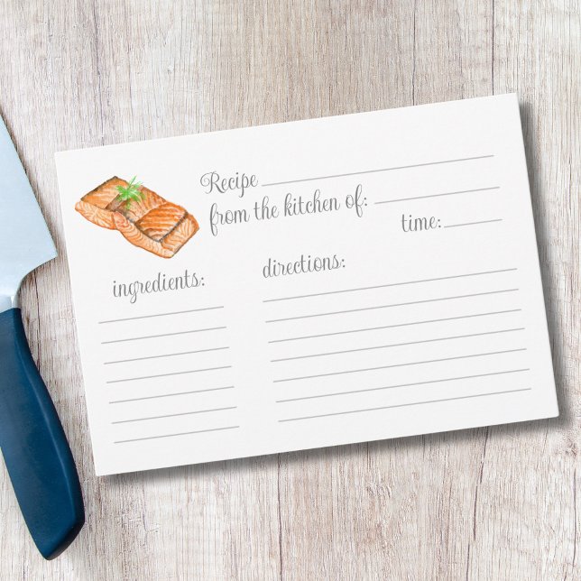 Watercolor Grilled Salmon Recipe (Creator Uploaded)