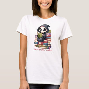 Watercolor Grim Reaper Book Lover T-Shirt