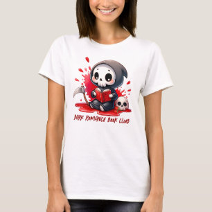Watercolor Grim Reaper Book Lover T-Shirt