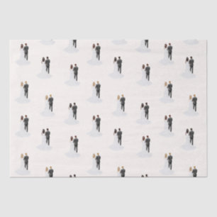 Watercolor Groom & Bride For Wedding Bridal Shower Tissue Paper