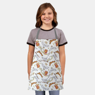 Watercolor GRYFFINDOR™ Hedwig Pattern Apron