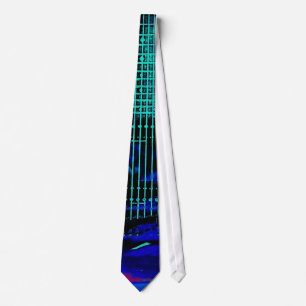 Watercolor Guitar Tie