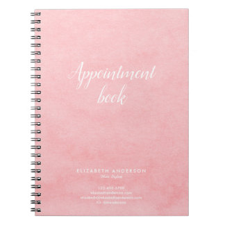 Watercolor Hair Salon appointments book