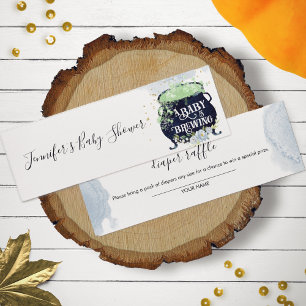 Watercolor Halloween Baby Shower Diaper Raffle