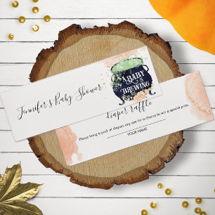 Watercolor Halloween Baby Shower Diaper Raffle