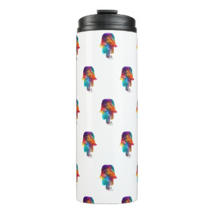 Watercolor Hamsa Art Thermal Tumbler