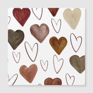 Watercolor Hand Drawn Out lines Heart Sketch