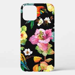 Watercolor hand drawn seamless colorful pattern wi iPhone 12 case