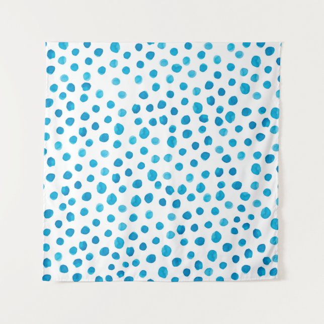 Watercolor hand drawn trendy pattern with modern c tapestry (Front)