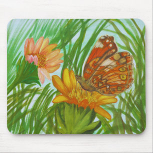 Watercolor – Hand Painted Botanical Floral Art Mouse Pad