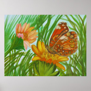 Watercolor – Hand Painted Botanical Floral Art Poster