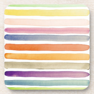 Watercolor hand painted brush strokes, banners. coaster