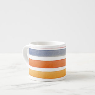 Watercolor hand painted brush strokes, banners. espresso cup