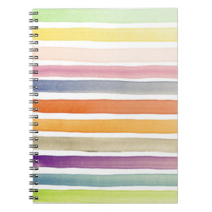 Watercolor hand painted brush strokes, banners. notebook