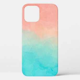 Watercolor. Hand-painted shades, textured banner d iPhone 12 Case