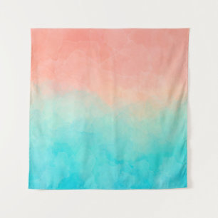 Watercolor. Hand-painted shades, textured banner d Tapestry