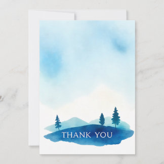 Watercolor Handmade Funeral Thank you Card