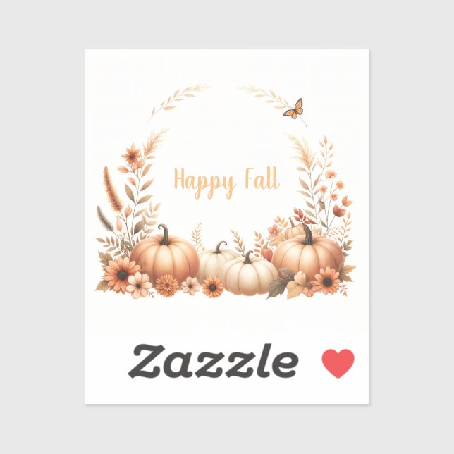 Watercolor Happy Fall (Sheet)