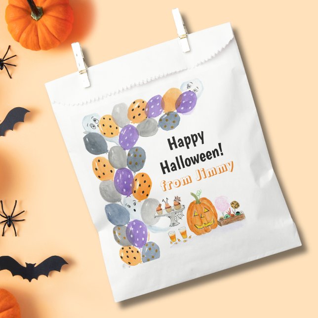 Watercolor Happy Halloween Costume Party Favour Bag (Creator Uploaded)
