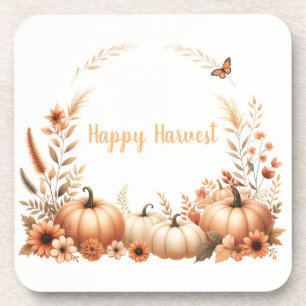 Watercolor Happy Harvest Coaster