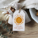 Watercolor Happy Yellow Sun Thank You Baby Shower  Gift Tags<br><div class="desc">Cute watercolor boho happy yellow sunshine baby shower thank you gift tags</div>