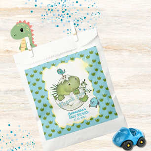 Watercolor Hatching Dino Baby Shower Goodie Bag