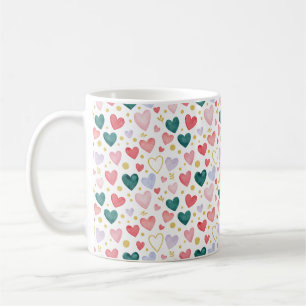 Watercolor Heart Jubilee Coffee Mug