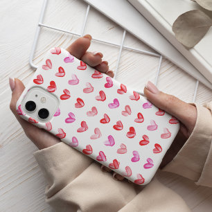 Watercolor Heart Pattern iPhone 11 Case