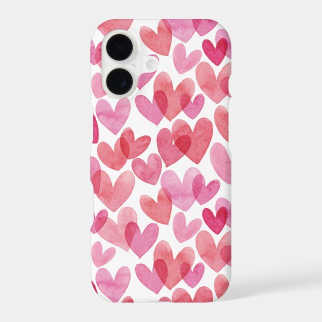 Watercolor Heart Pattern Samsung Galaxy S21 Case (Back)
