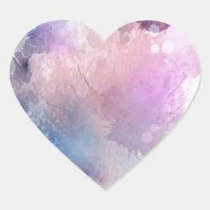 Watercolor Heart Sticker