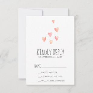 Baby Girl Shower RSVP &amp; Response Cards | Zazzle AU