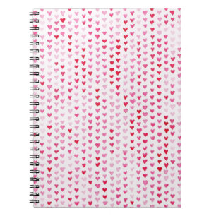 Watercolor Hearts Notebook