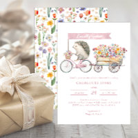 Watercolor Hedgehog Baby Shower