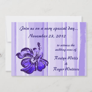 Watercolor Hibiscus Invitation